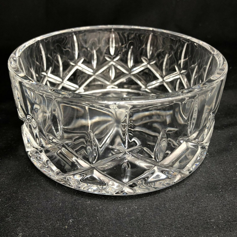 Vintage Gorham Crystal Wine Bottle Coaster Lady Anne 5" Diameter